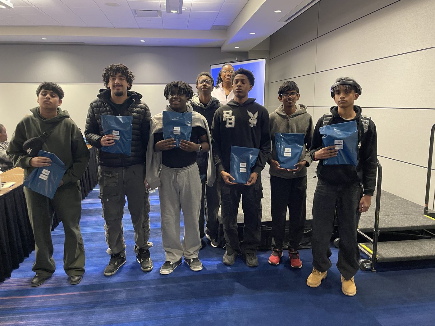 Students at Accelerate Auto's 2026 Canadian International AutoShow activation