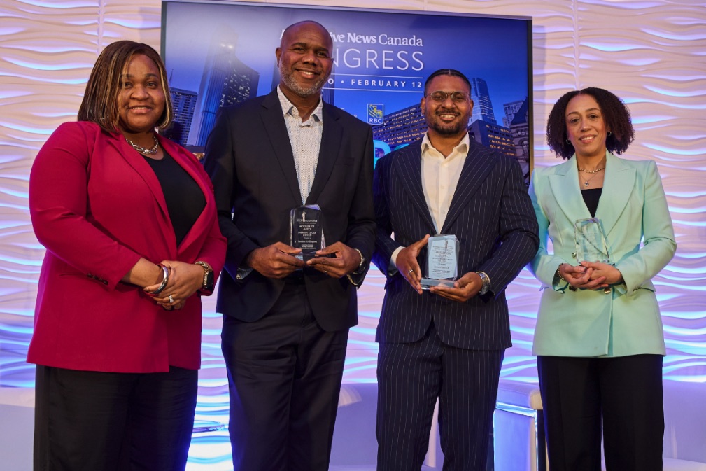 The 2026 Black Automotive Professional Awards recipients on stage at the Automotive News Canada Congress