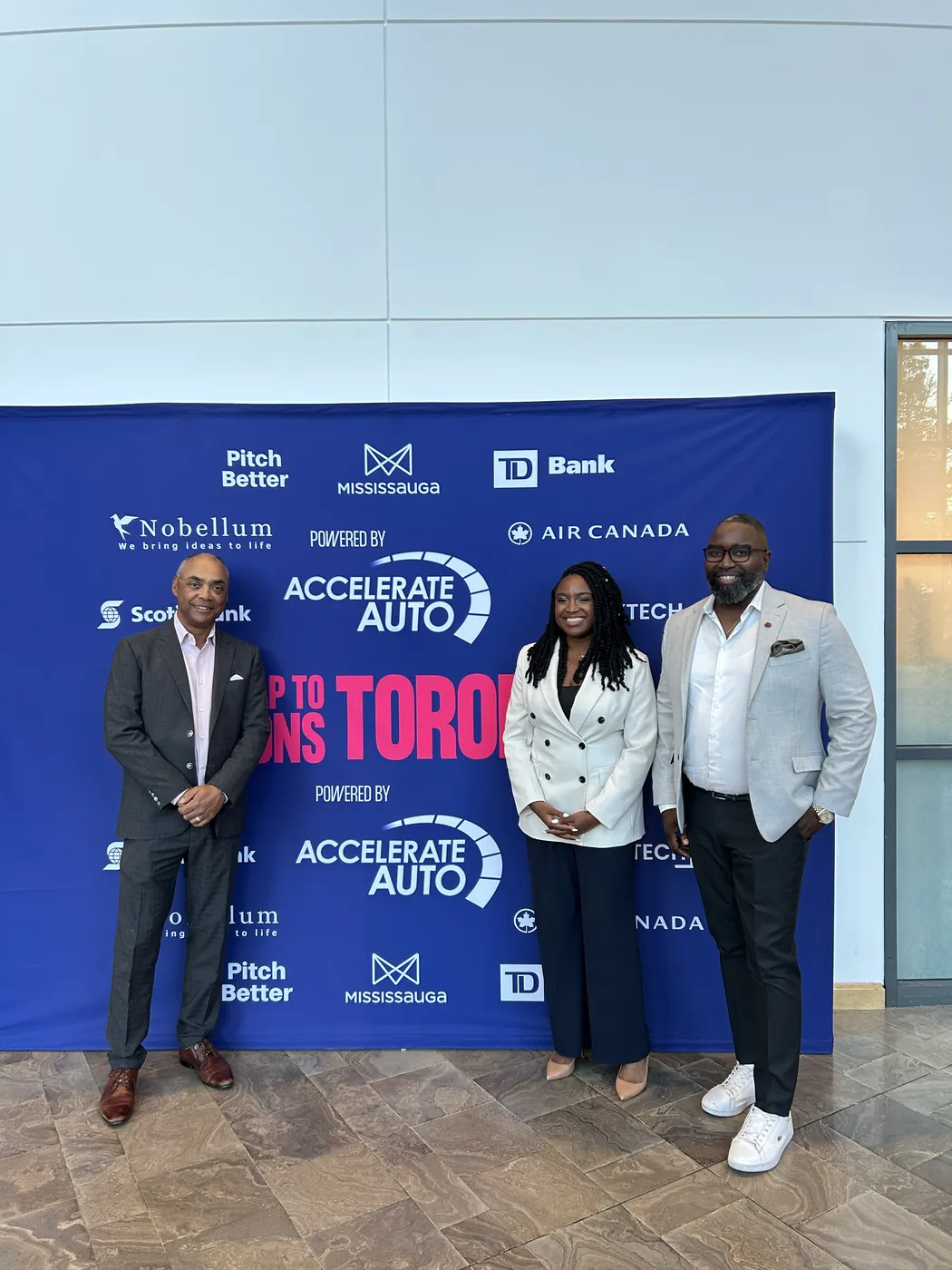 Guests at the Roadmap to Billions Toronto 2025 backdrop