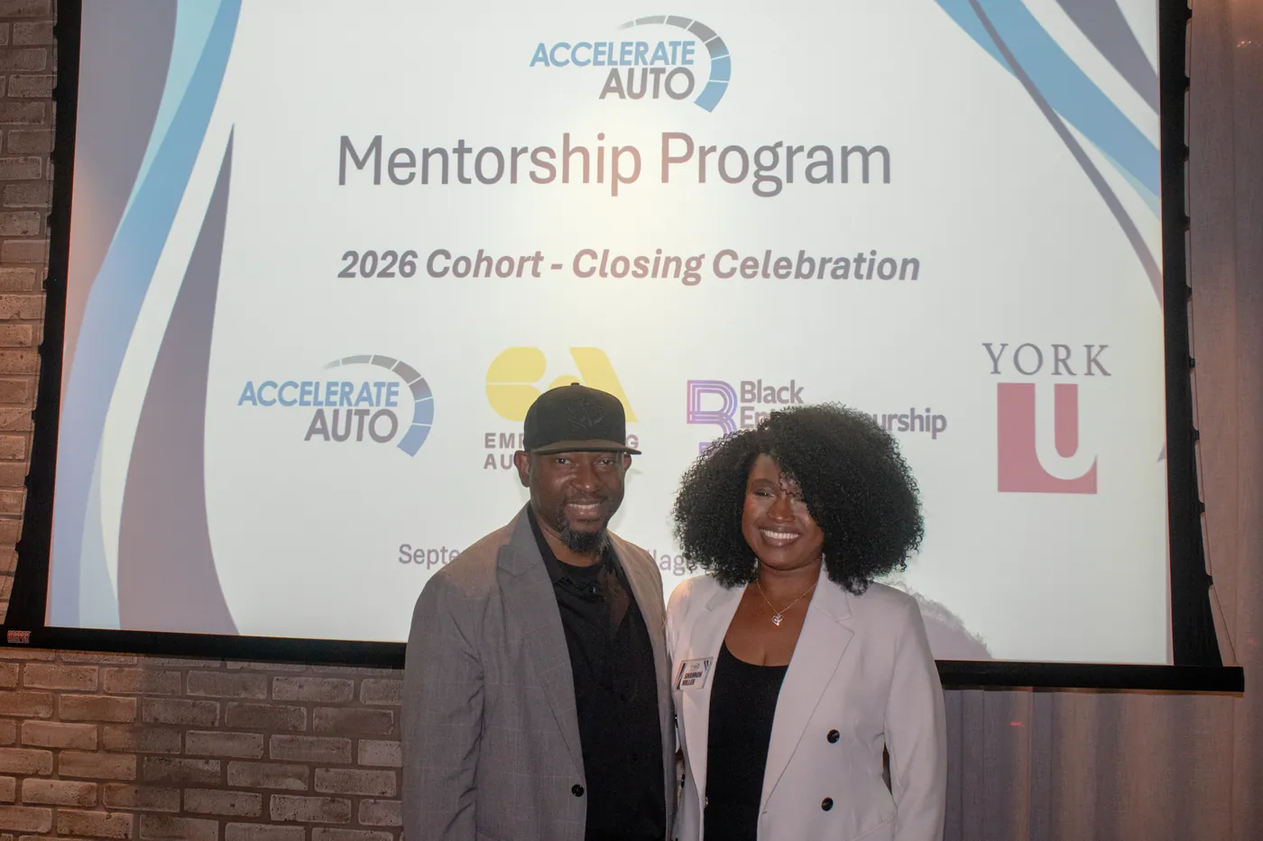 A speaker at the 2026 cohort closing celebration