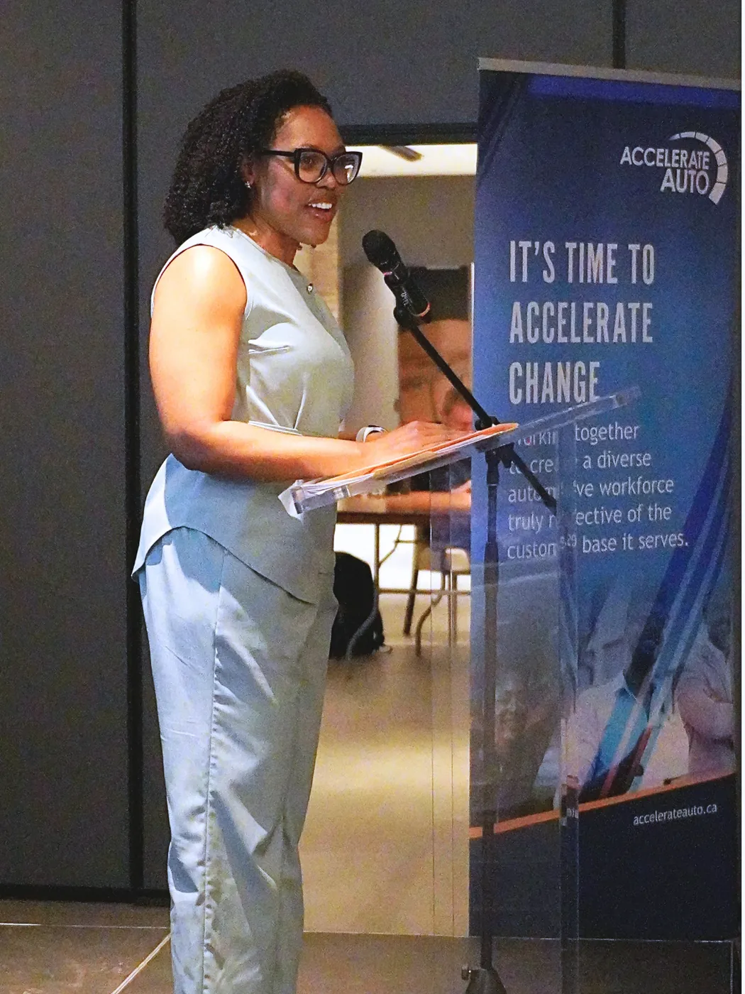 A speaker at the 2026 Women's Leadership Dinner